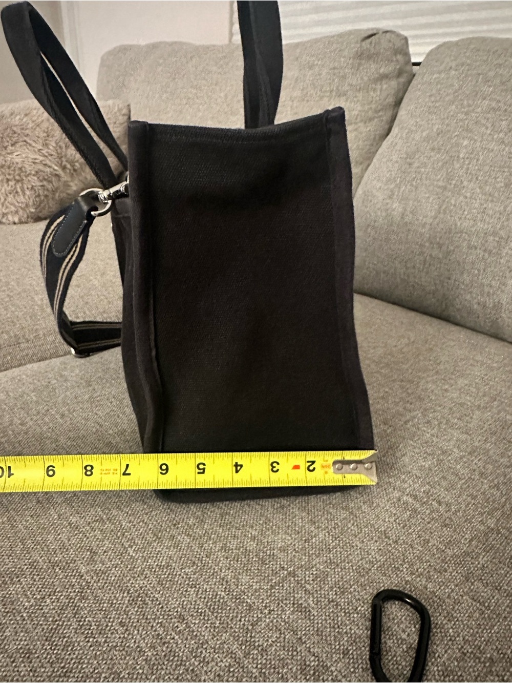 Coach New York Black Canvas Tote with Gold Logo - Picture 6 of 6